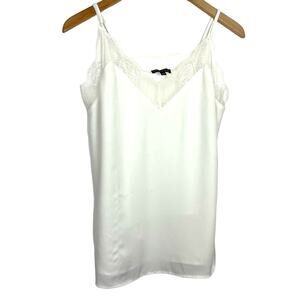 Shinestar | White Tank Top Lace Large